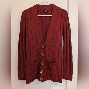 Burgundy MAK / Modcloth cardigan
